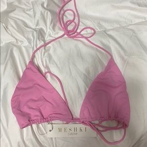 Pink bikini top (brand new never worn)